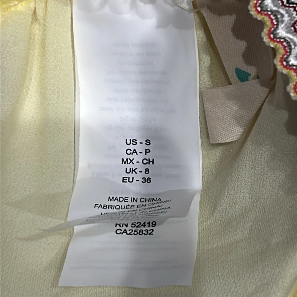 Hobie yellow embroidery
